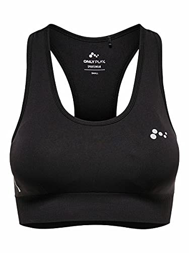 Only Play – Sujetador Deportivo para onpdaisy Seamless Bra de Opus, Mujer, Sport-BH Onpdaisy Seamless Bra-Opus, Negro, Small