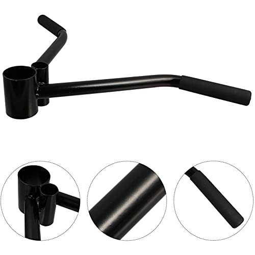 OUUUKL V-Bar Row Landmine Handle, Mango Row de Agarre Recto Sentadillas, Tríceps, Mango de Levantamiento de Pesas de Agarre Recto Landmine Handle para Barras Olímpicas de 51mm/26mm