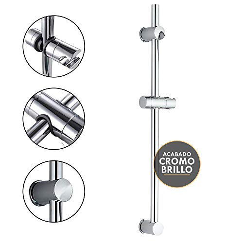 Oxen 341104 Kit Barra de Ducha ZUB, maneral, Tubo de diámetro de Fabricado en Acero Inoxidable