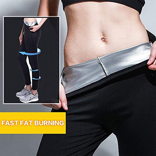 Pantalones para Adelgazar - Mallas Deportivas Mujer, Mallas Termicas de Neopreno, Pantalón de Sudoración Adelgazantes, Leggings Anticeluliticos Fitness (XL)