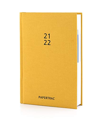 Papertrac - Agenda Académica 21-22 Ocher - Semana Vista - 160 páginas - Tamaño A5-14 x 21,2 cm