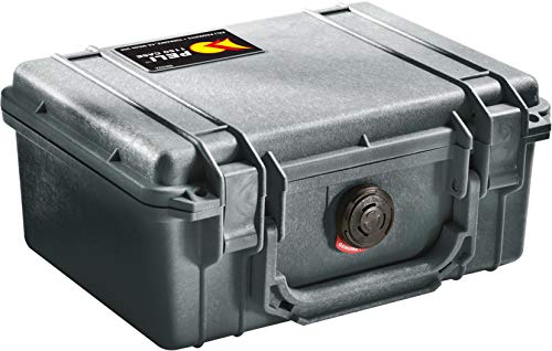 PELI Box 1150 - Maletín de plástico con aislante de espuma, negro