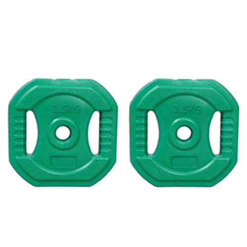Pesas de Disco Discos de Pesas para Musculación Placas Olímpico fraccional Barbell estándar de 1 pulgada Grip Peso Placas, Placas de la pesa Barbell - Set de 2 pequeñas placas con barra mancuernas Pes