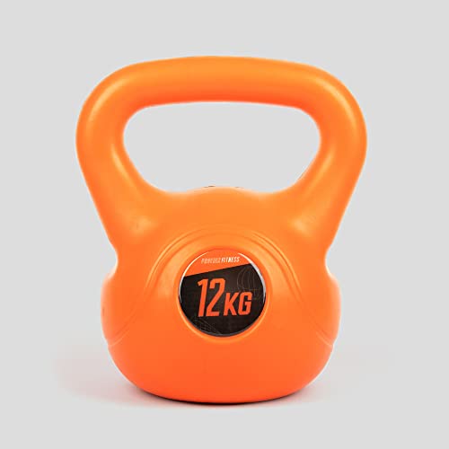 Phoenix Fitness RY971 Kettlebell de entrenamiento, peso máximo de Bell Kettle para entrenamiento de fuerza y ​​cardio, Naranja, 12 kg