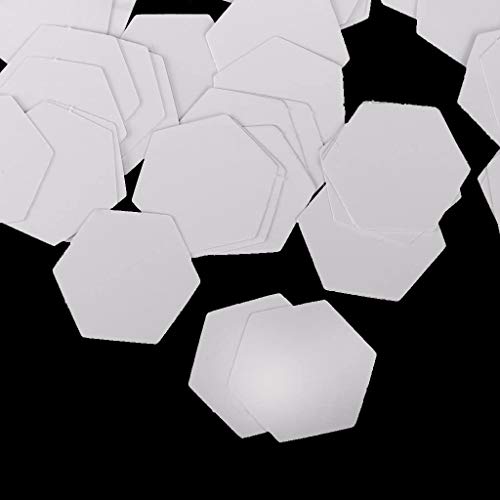 POFET 500 plantillas hexagonales de papel para manualidades, 26 mm