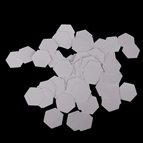 POFET 500 plantillas hexagonales de papel para manualidades, 26 mm