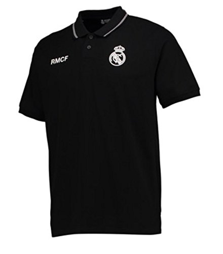 Polo Oficial REAL MADRID CF - Negro - Tallaje Adulto (S)