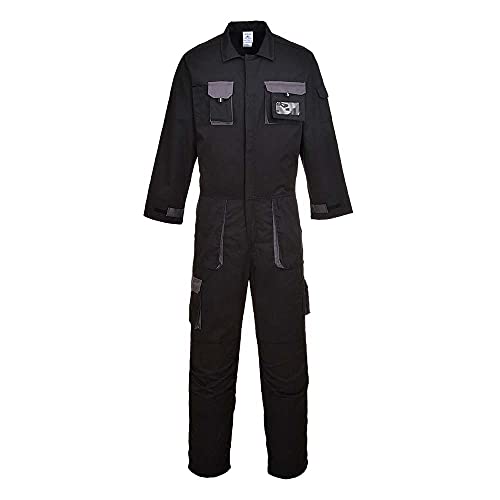 Portwest TX15BKRM Traje de Protection, Texo Contrast, M, Negro (Black)