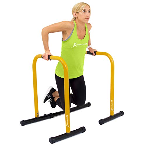 Prosource Multifunctional Estación Dip Stand, Unisex-Adult, Yellow, One Size