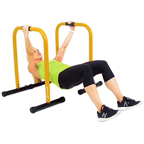 Prosource Multifunctional Estación Dip Stand, Unisex-Adult, Yellow, One Size