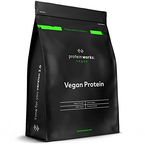 Proteína Vegana | Sin Sabor | 100% A Base de Plantas | Sin Gluten | Ecológico | Bajo en Grasas | THE PROTEIN WORKS | 500g