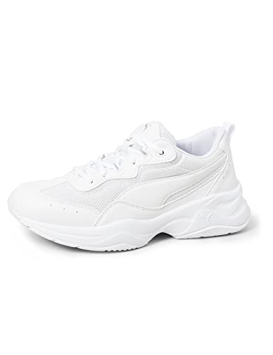 PUMA Cilia, Zapatillas, para Mujer, Blanco (Puma White-Gray Violet-Puma Silver), 40 EU
