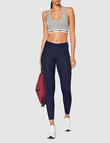 PUMA Women Racer Back Top 1P Hang Sujetador Deportivo, Grey Melange, M para Mujer
