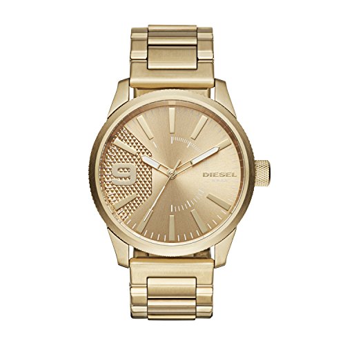 Reloj para hombre Diesel "Rasp" de tres manecillas, tamaño de la caja 46 mm, reloj de acero inoxidable