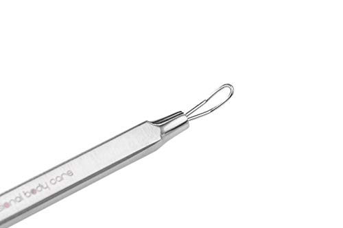Remos extractor puntos negros/eliminador de espinillas con 2 anillos - de acero inox 10 cm