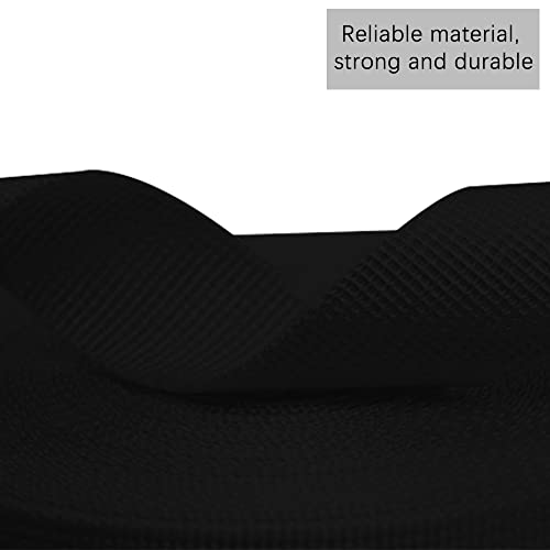 RETON 10 yardas negro Nylon Heavy correa de correas (20mm, 10 Yardas)