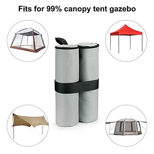 RIOGOO 4pcs-Pack Pesos para Carpas Bolsas Pesadas de Arena Cosida de Grado Industrial para Trabajo Pesado, Pesas de piernas para Pop-up Canopy Carpa Pies Cargados