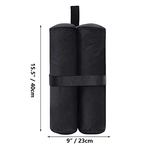 RIOGOO 4pcs-Pack Pesos para Carpas Bolsas Pesadas de Arena Cosida de Grado Industrial para Trabajo Pesado, Pesas de piernas para Pop-up Canopy Carpa Pies Cargados