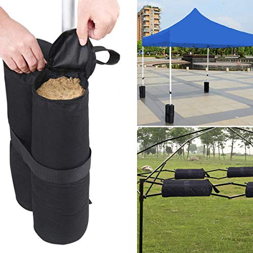 RIOGOO 4pcs-Pack Pesos para Carpas Bolsas Pesadas de Arena Cosida de Grado Industrial para Trabajo Pesado, Pesas de piernas para Pop-up Canopy Carpa Pies Cargados