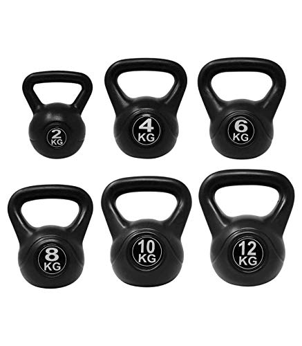 Riscko Pesa Rusa de 18 kg con Revestimiento de Vinilo Kettlebell para Crossfit