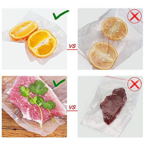 Rollos para Envasadora Sellador de Vacío 3 packs 20cmx300cm y 3 packs 28cmx300cm Bolsas Profesional para la Conservación de Alimentos Protector la Comida para Cocina