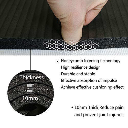 RYTMAT Esterilla Yoga Grande 200×130cm/120cm Gruesa 15mm/10mm NBR Colchoneta Gimnasia Antideslizante Suave y Cómodo Alfombra Fitness para Ejercicio Familiar, Juego Infantil