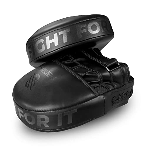 Sanabul Guantes De Boxeo Curvos Esenciales para Boxeo MMA (Todo Negro)