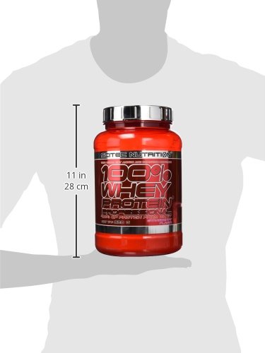 Scitec Nutrition 100% Whey Protein Professional con aminoácidos clave y enzimas digestivas adicionales, sin gluten, 920 g, Fresa