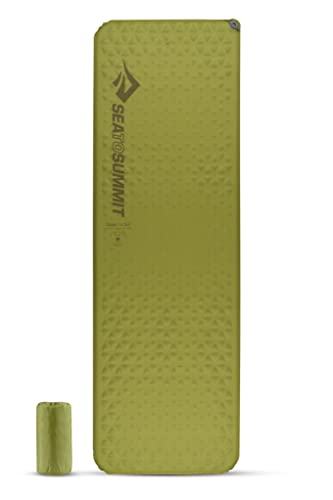 Sea to Summit Camp Mat Self Inflating Rectangular L Colchoneta, Adultos Unisex, Verde Oliva (Verde)