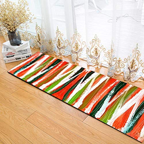 SESO UK- Resumen de la Alfombra del Corredor por un Pasillo Escaleras, Nordic Barra de Color Manta Modelo, hogar Salón se Pueden Cortar Antideslizante (Size : 0.8×6m)