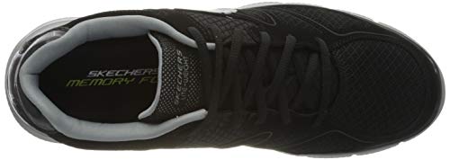 Skechers 58350-47,5, Zapatillas Hombre, Negro Black 58350 Bkgy, 47.5 EU