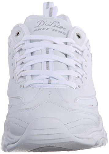 Skechers D'Lites-Fresh Start, Zapatillas Mujer, White, 38 EU