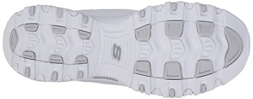 Skechers D'Lites-Fresh Start, Zapatillas Mujer, White, 38 EU