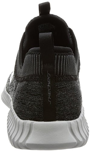 Skechers Elite Flex-Hartnell, Zapatillas Hombre, Negro (BKGY Black Mesh/Trim), 42 EU