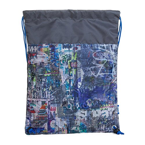 SKPAT - Mochila saquito Cierre Fruncido. Gymsack Bolsa Multifuncional. Muy cómoda y Ligera. Ideal para Deporte, Gimnasio, Ciclismo, Bicicleta. Cremallera Delantera. 53941, Color Gris