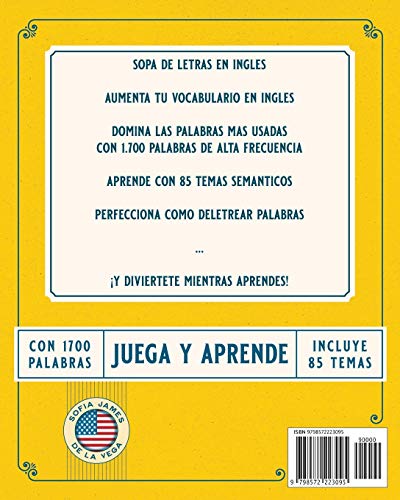 Sopas de Letras para Aprender Ingles para Adultos: Libro de Juegos para Estudiar Ingles para Principiantes de Manera Facil y Sencilla
