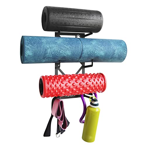 Soporte de Pared para Equipo Completo de Yoga y Pilates, 100% Acero al Carbono