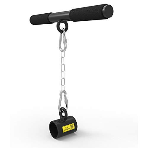 Soportes para mancuernas Remo Deadlift Barbell Mango Barbell Barrel Rack Barbell Core Training Pull Back Manija Equipo de Aptitud (Color : Black, Size : 40 * 38cm)