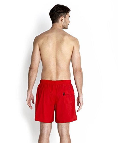 Speedo Essential 16" Shorts de Baño, Hombre, Rojo, XXL