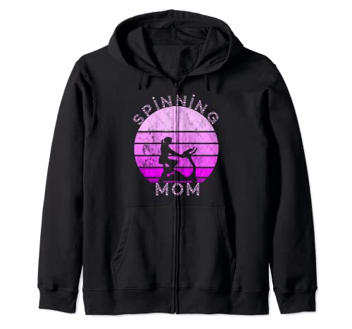 Spinning Mamá Interior Spinning Clase Bicicleta Entrenamiento Madre Sudadera con Capucha