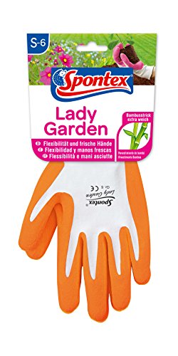 Spontex 12130146 Lady Garden - Guantes de jardinería, talla 6