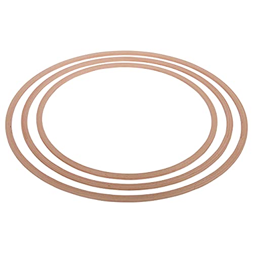 Sport-Tec Aro de Gimnasia Madera, Hula Hoop, aro de Entrenamiento, aro de Gimnasia, aro de Fitness, círculo de Gimnasia, reducción de Peso, 60cm