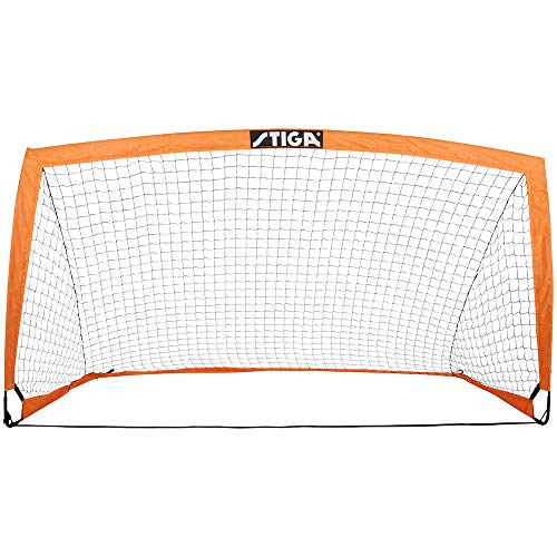Stiga Match L Portería de fútbol, Naranja/Negro, 270 x 150 x 150 cm