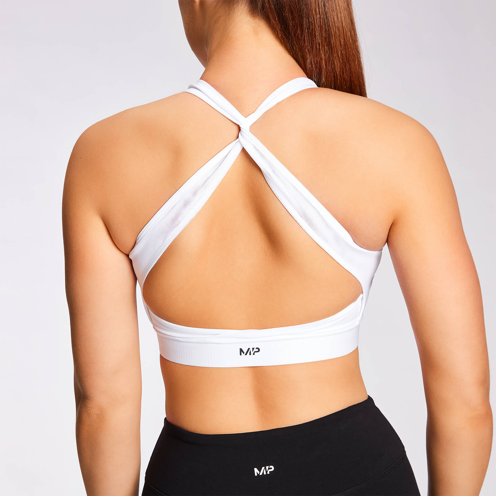 Sujetador deportivo con espalda cruzada Power para mujer de MP - Blanco - XXS