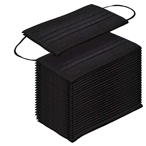 Sundaylike 50PC niños Infantiles Color sólido(50 PCS, Negro)