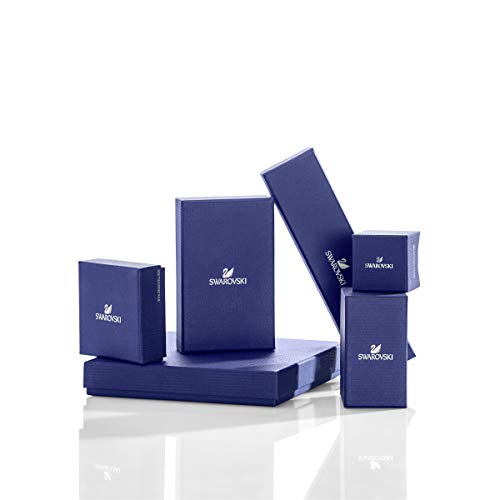 Swarovski Bella V Pendientes, Redondo, Blanco, Baño de rodio