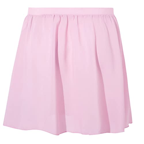 Tancefair Falda de ballet para niñas con cintura ajustable para niños y adultos, Pink (Pull On), M(110-140cm)