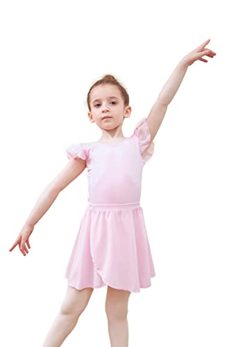 Tancefair Falda de ballet para niñas con cintura ajustable para niños y adultos, Pink (Pull On), M(110-140cm)