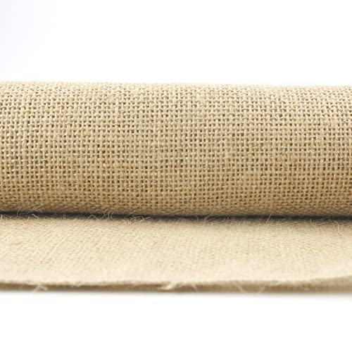 TELA DE SACO ARPILLERA POR METROS COLOR NATURAL 100% YUTE, ancho 150cm (1 METRO)