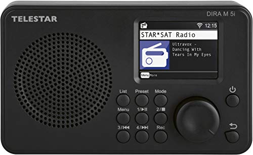 Telestar Dira M 5i - Radio por Internet (Pantalla a Color TFT, UPnP y Reproductor Multimedia USB, Despertador, Bluetooth 5.1, Control Remoto vía aplicación Soundmat)